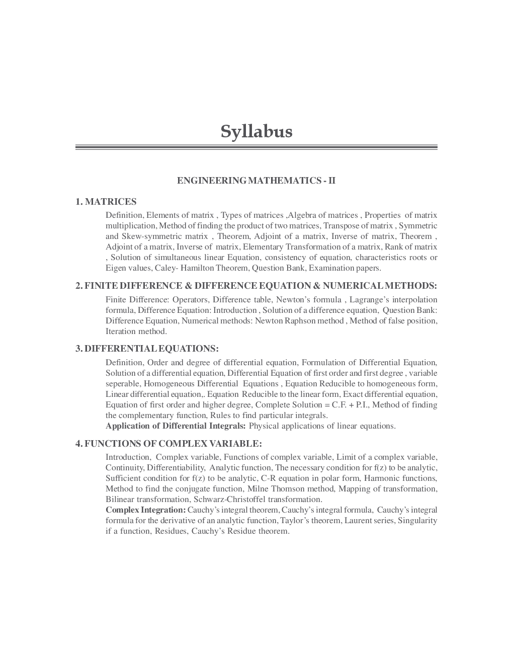 Engineering Mathematics-II By Dr. P.K. Srivastava - Page 4