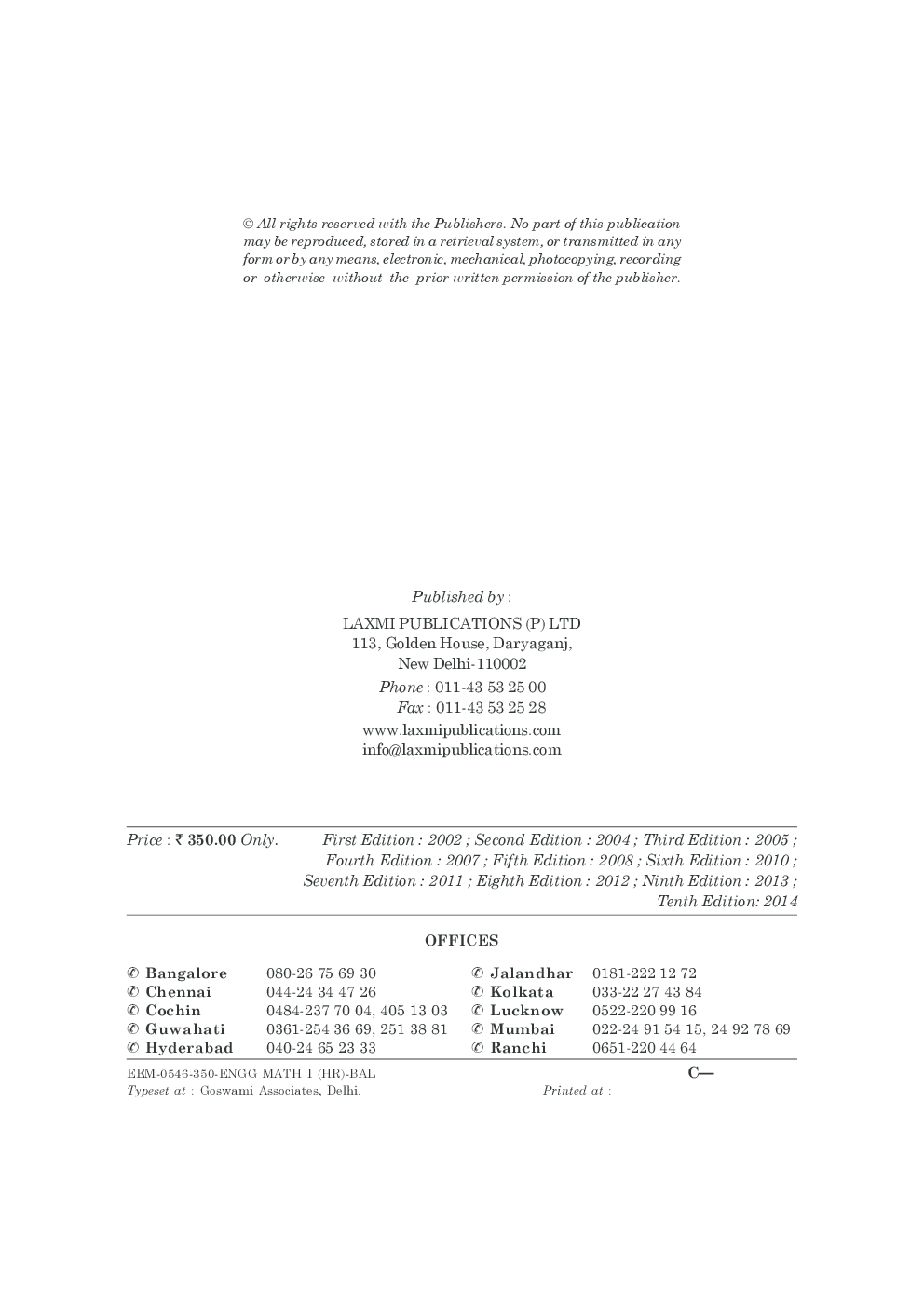 A Text Book of Engineering Mathematics Sem-I (Haryana) By N.P.Bali - Page 3
