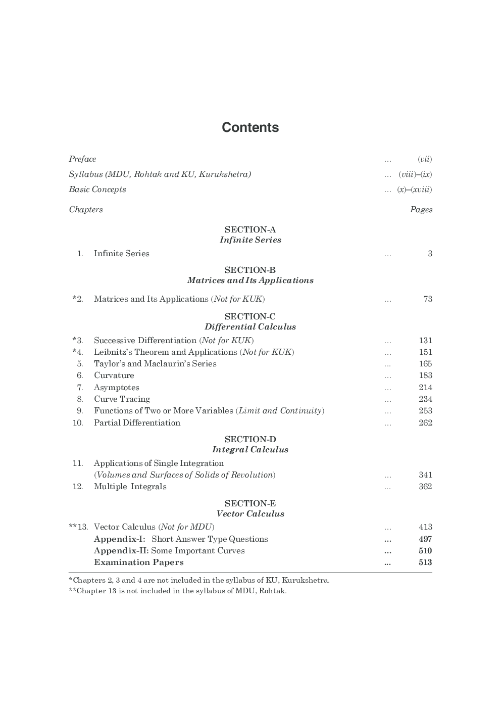 A Text Book of Engineering Mathematics Sem-I (Haryana) By N.P.Bali - Page 4