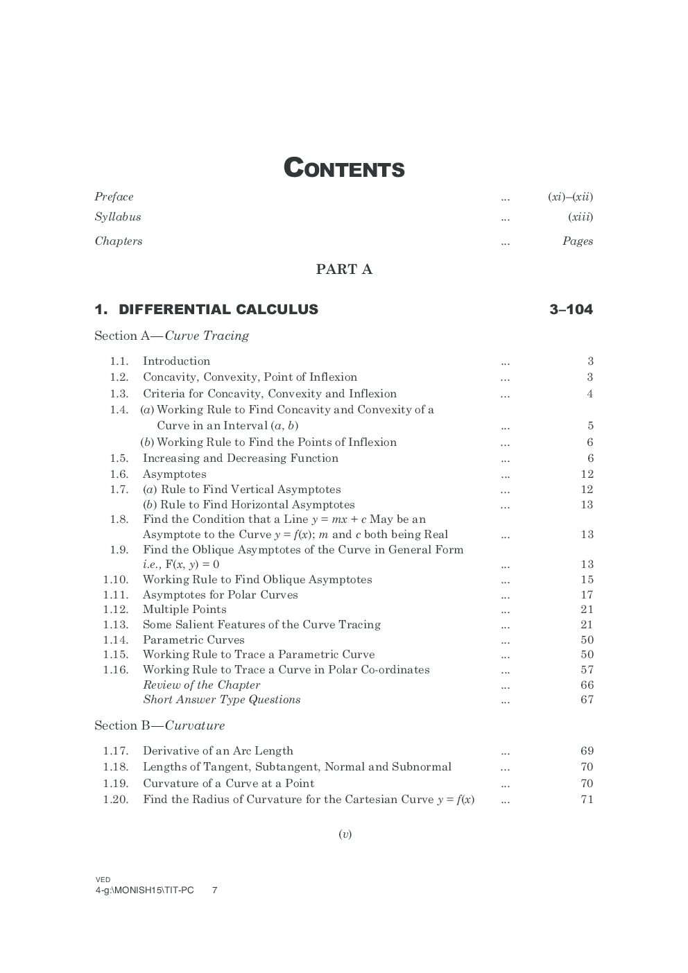 A Text book of Engineering Mathematics sem-I (P.T.U.Jalandhar) By N.P.Bali, Usha Paul - Page 4