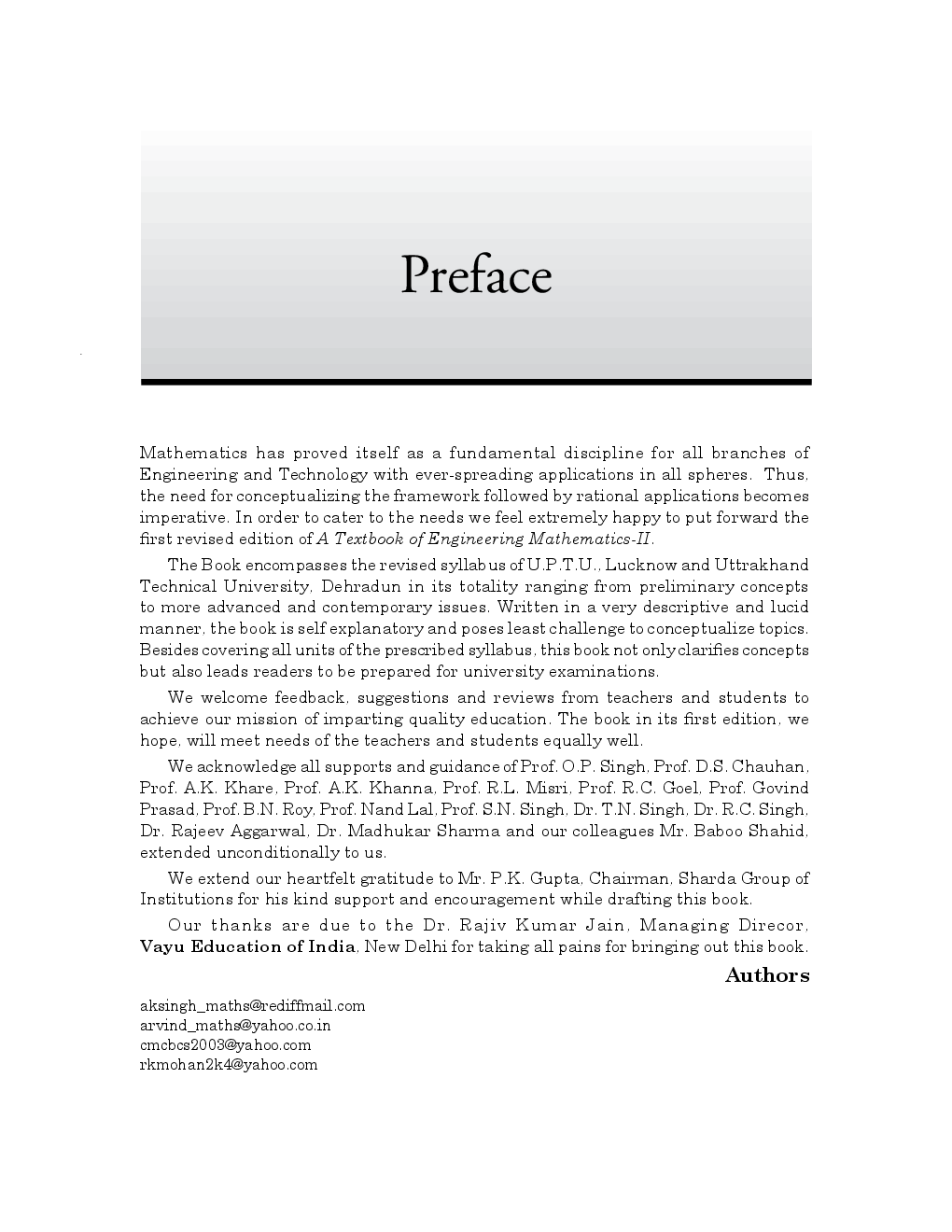 A Textbook of Engineering Mathematics-II - Page 3