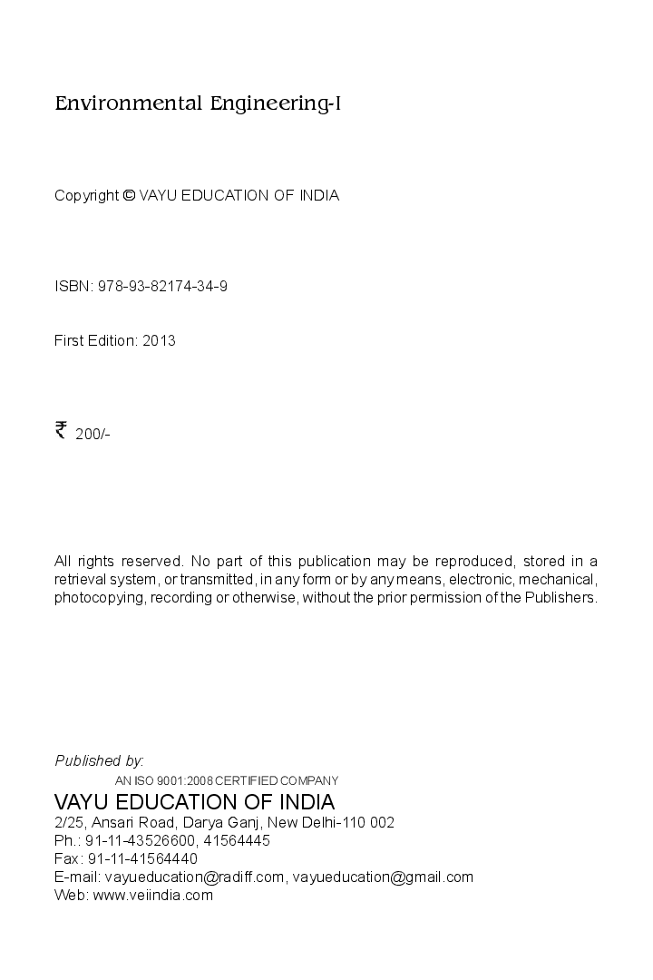 Environmental Engineering-I By Ashish Kumar - Page 2