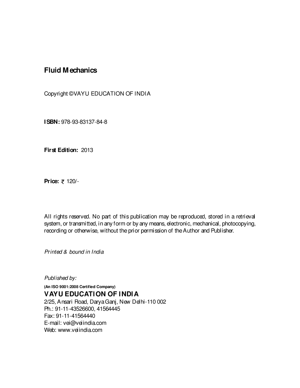 Fluid Mechanics By A.K. Singh - Page 2
