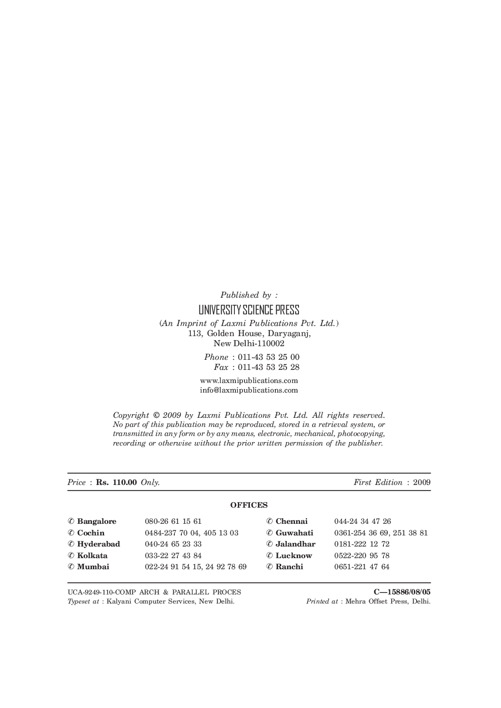 Computer Architucture & Parallel Processing By B.B.Agarwal & S.P.Tayal - Page 3