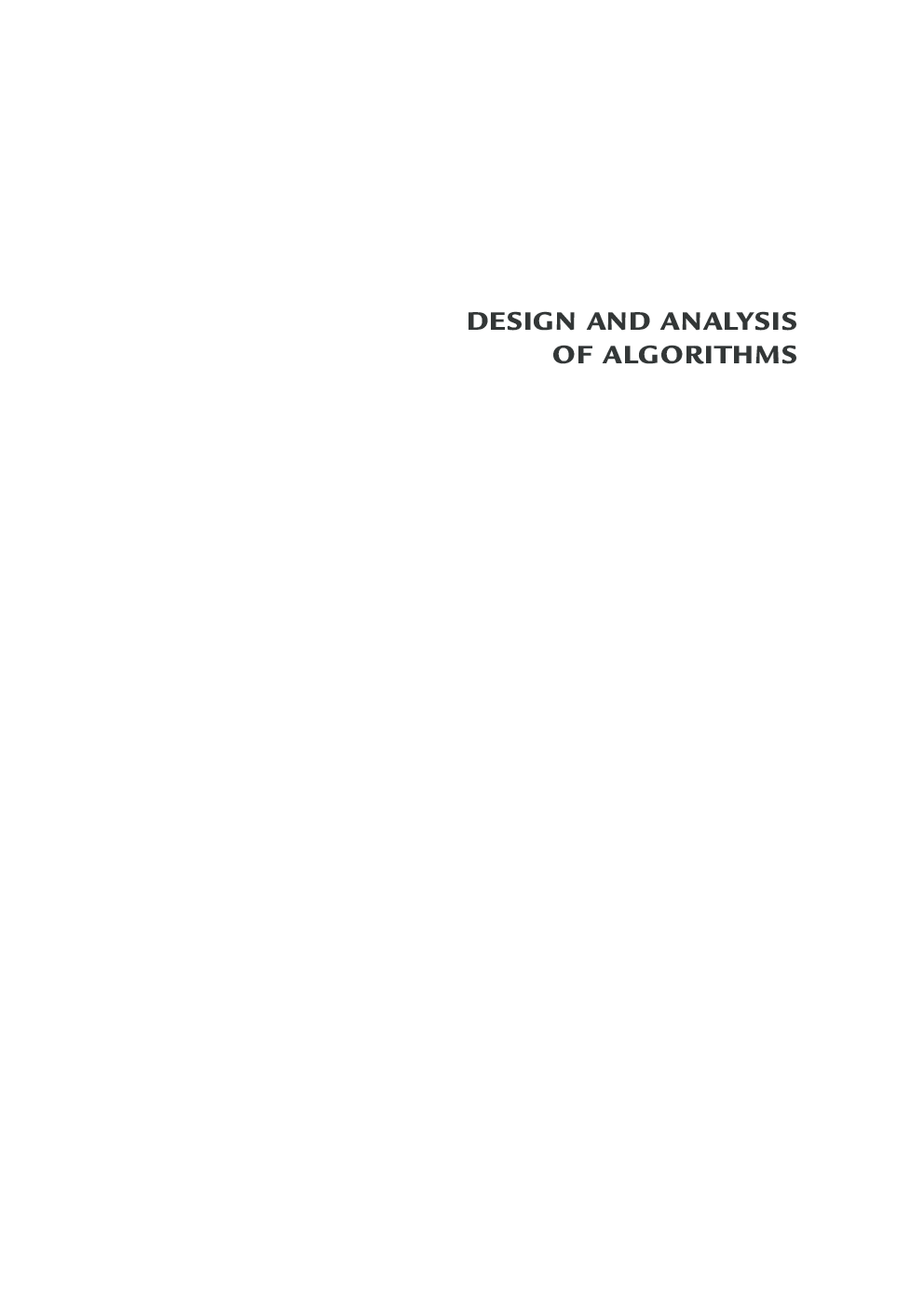 Design and Analysis of Algorithms By Shewta Bajaj Mundra - Page 2