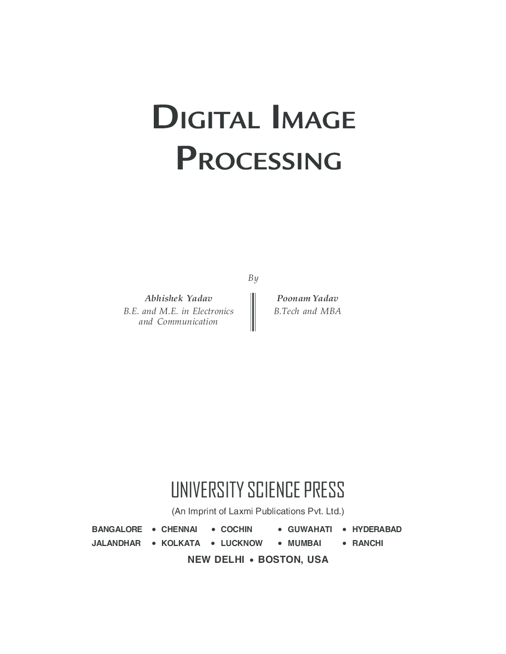 Digital Image Processing By Abhishek Yadav, Poonam Yadav - Page 2