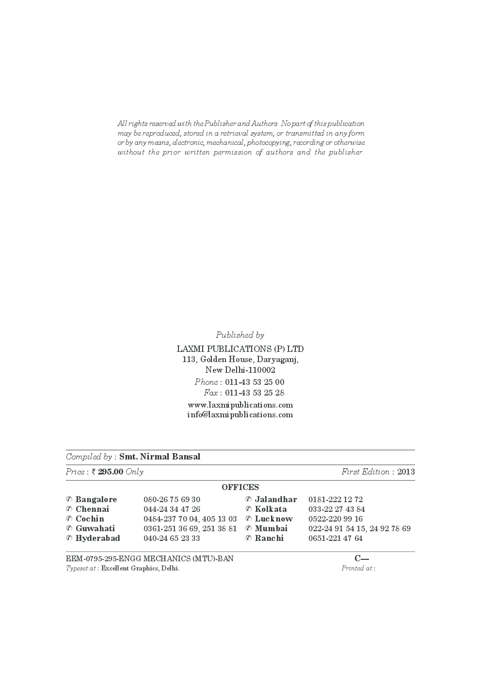 Engineering Mechanics (MTU) By Dr. R.K. Bansal - Page 3