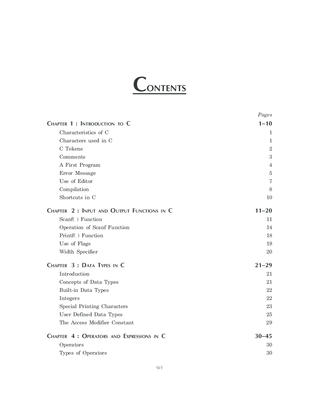 Handbook on C Language By Sangita Sardana - Page 4
