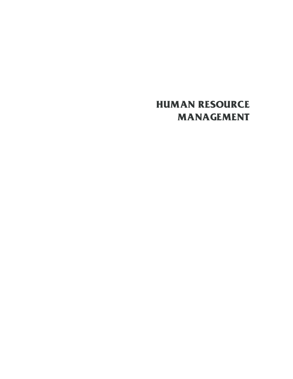 Human Resource Management By Col(Dr.) Narendar Singh - Page 1
