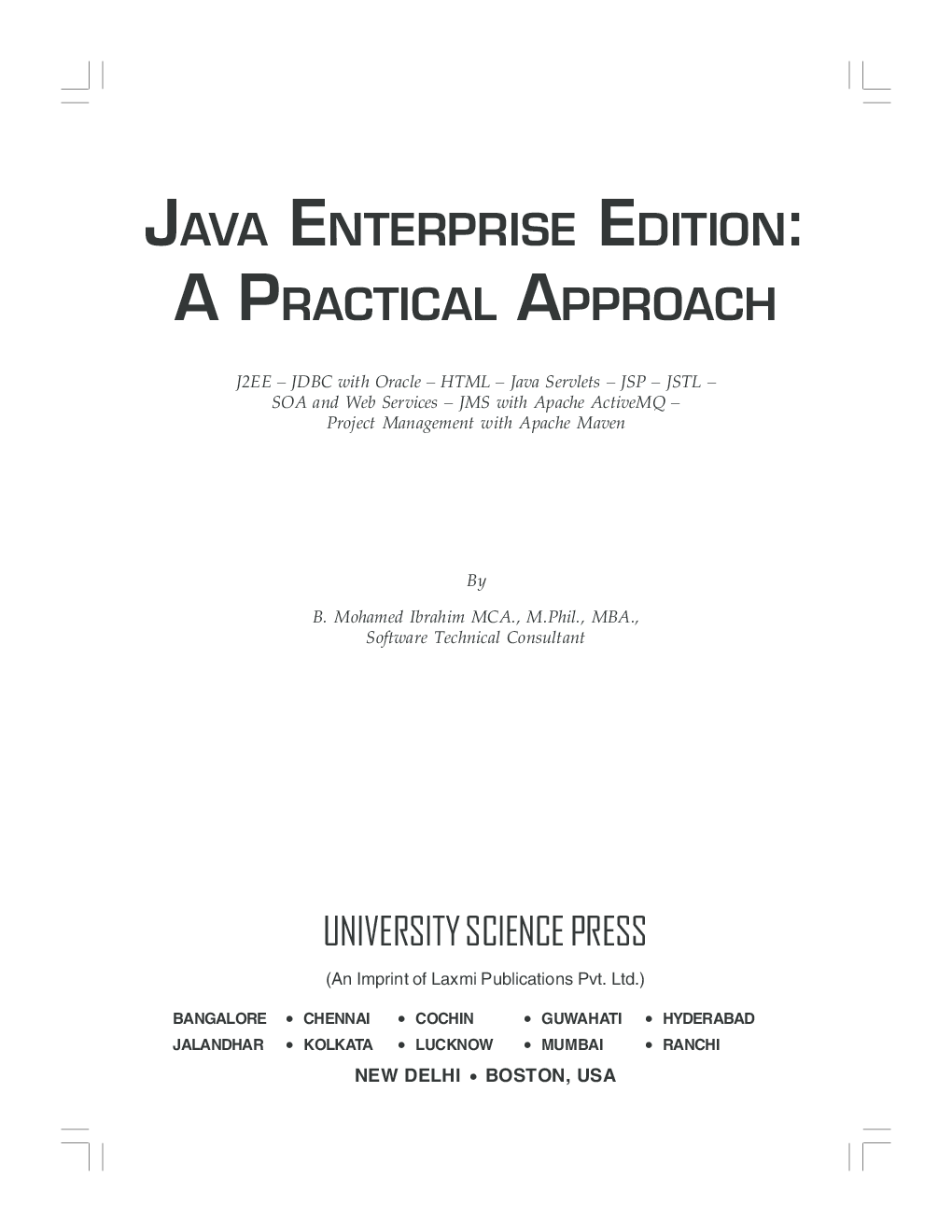 Java Enterprise Edition: A Practical Approach By B. Mohamed Ibrahim - Page 2