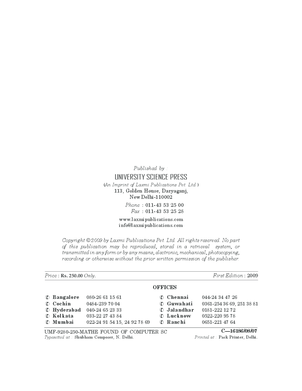 Mathematical Foundation Of Computer Science By Dr. J. Rajendra Prasad, T. Rama Rao, A. Madana Mohan Rao - Page 3