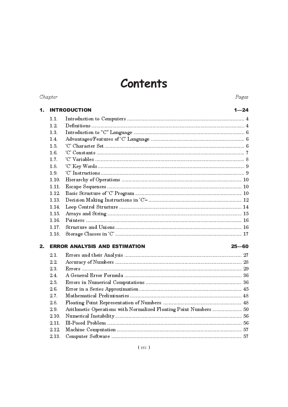 Numerical Methods And Statistical Techniques Using C By Manish Goyal - Page 5