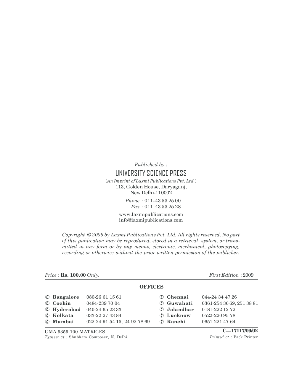 Matrices By Dr. V. N. Kala, Rajeshri Rana - Page 4