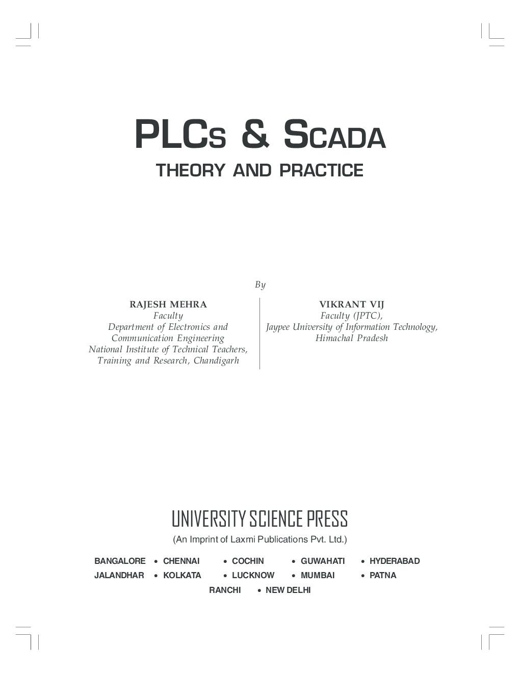 PLCS & SCADA Theory And Practice By Rajesh Mehra, Vikrant Vij - Page 3