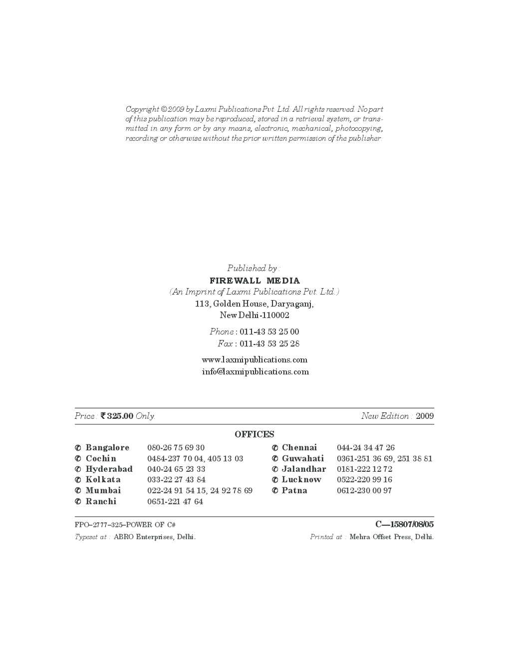 The Power Of C# By Rajeev A. Parida - Page 3