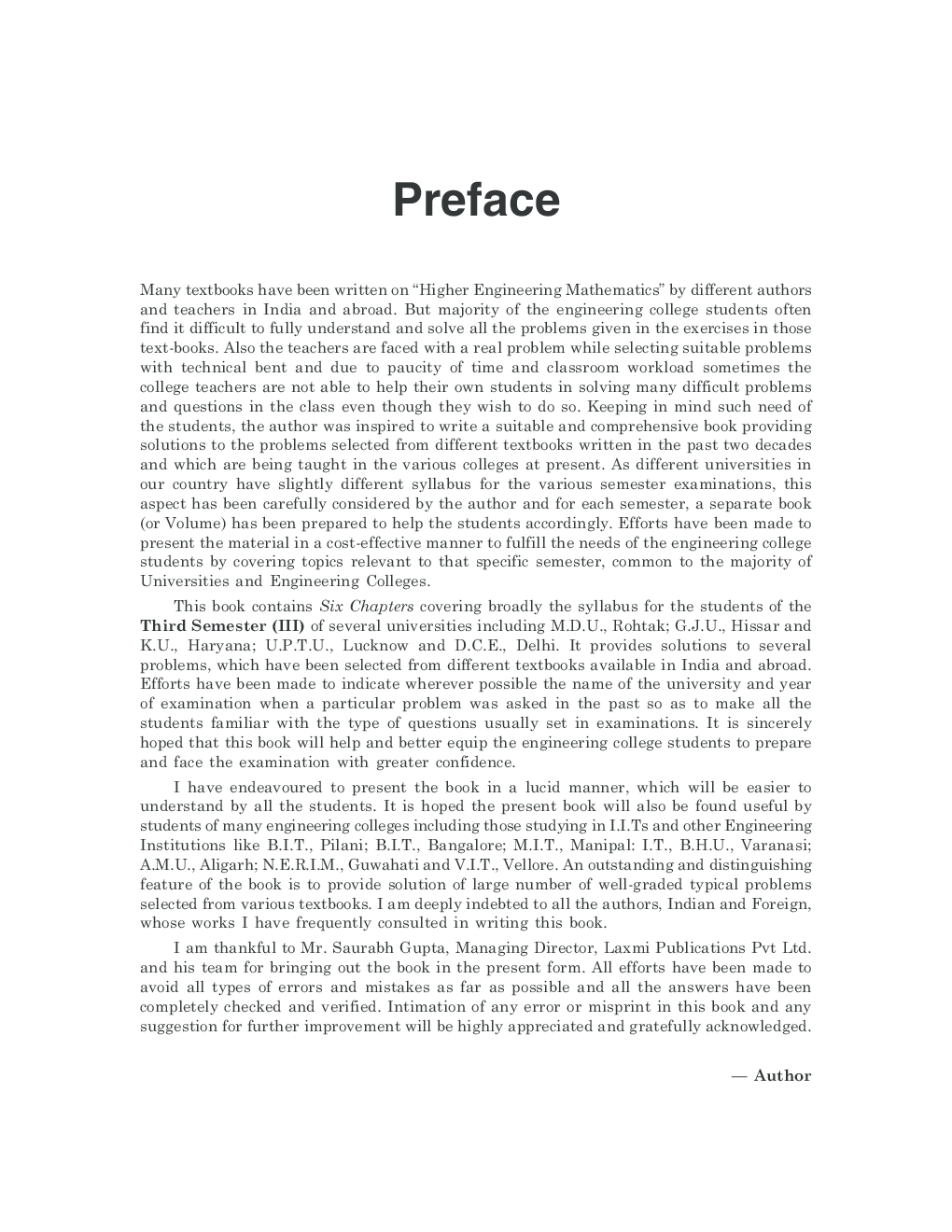 Problems And Solutions In Engineering Mathematics Volume-II - Page 4