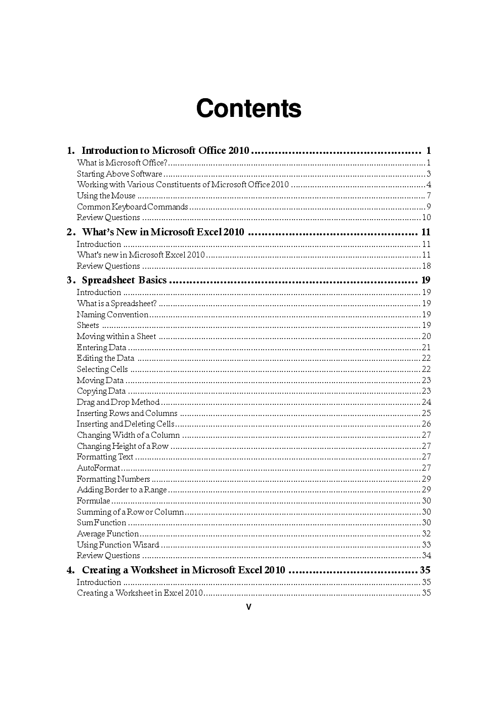 Straight To The Point-Microsoft Excel 2010 By Dinesh Maidasani - Page 4