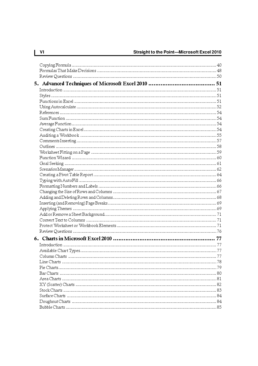 Straight To The Point-Microsoft Excel 2010 By Dinesh Maidasani - Page 5