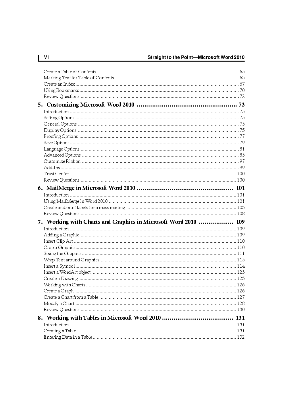 Straight To The Point-Microsoft Word 2010 By Dinesh Maidasani - Page 5