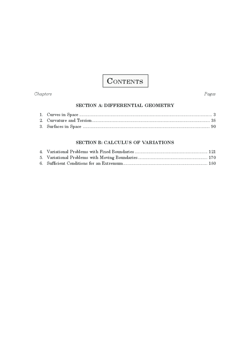 Topics In Differential Geometry And Calculus Of Variations By Parmanand Gupta - Page 4