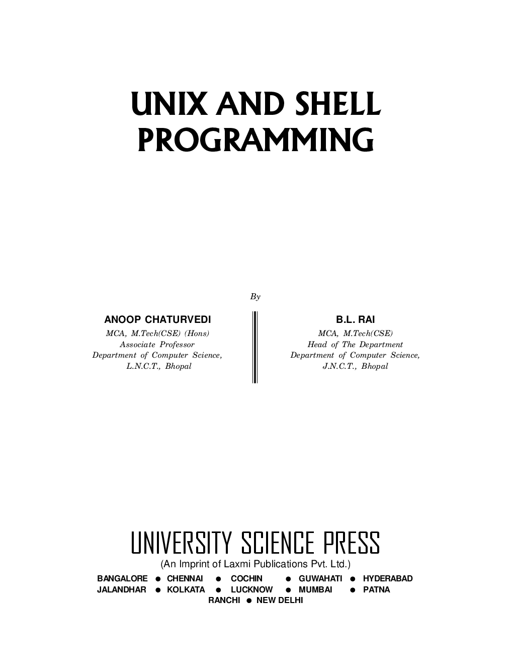Unix And Shell Programming By Anoop Chaturvedi, B.L. Rai - Page 2