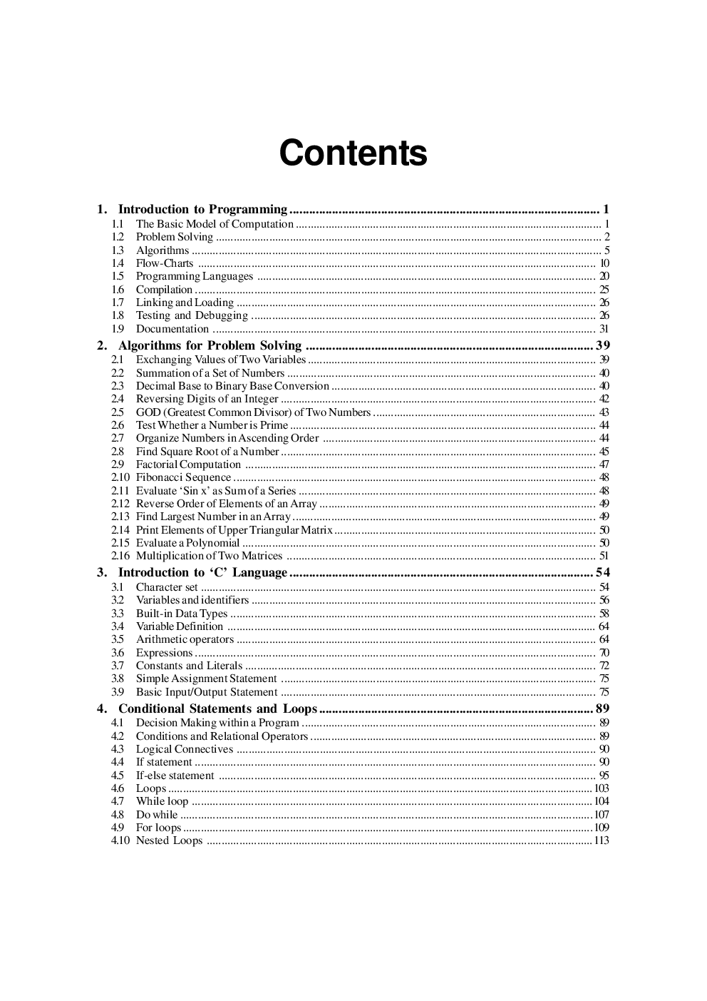 Programming And Problem Solving Through C Language M3-R4 By Ramesh Bangia - Page 5