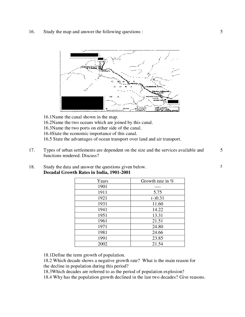 CBSE SAMPLE QUESTION PAPERS FOR CLASS 12 GEOGRAPHY 2011-2015 - Page 4