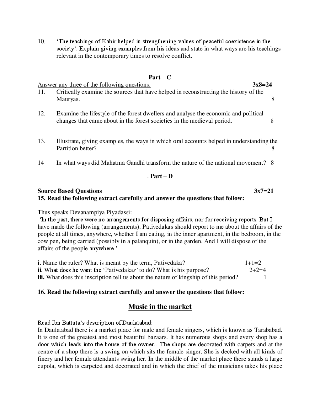 Download CBSE Sample Question Papers For Class 12 History 2010 To 2015