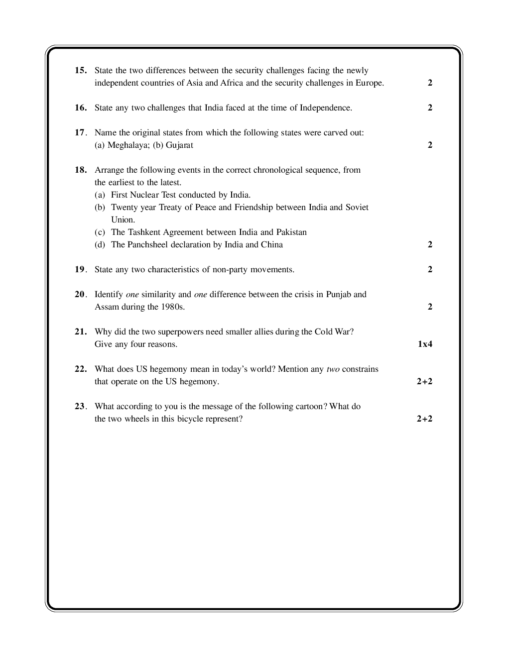 CBSE SAMPLE QUESTION PAPERS FOR CLASS 12 POLITICAL SCIENCE 2012-2015 - Page 3