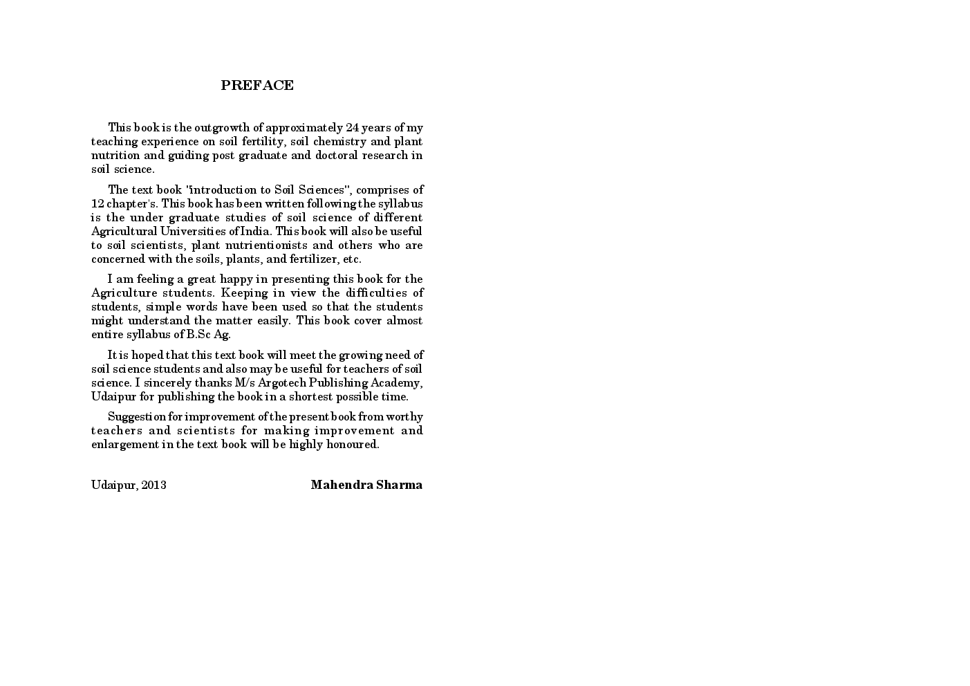 Introduction To Soil Science By Mahendra Sharma - Page 3