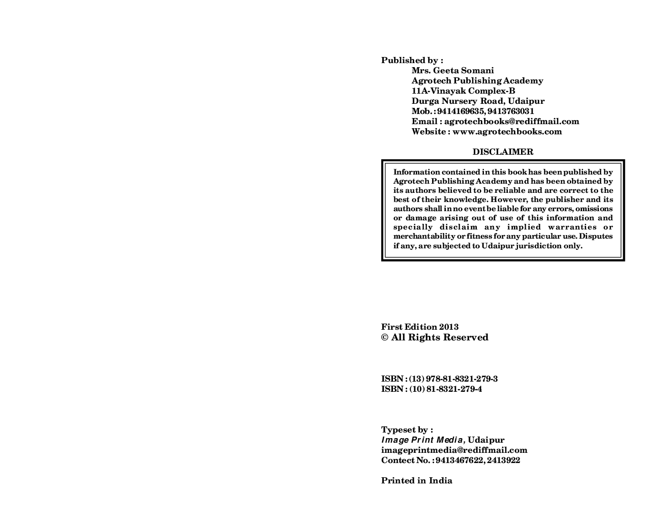 Techniques In Plant Biotechnology By S. Datta, P.G. Patil, K.R. Soren, Alok Das, S.K. Chaturvedi, N. Nadarajan - Page 3