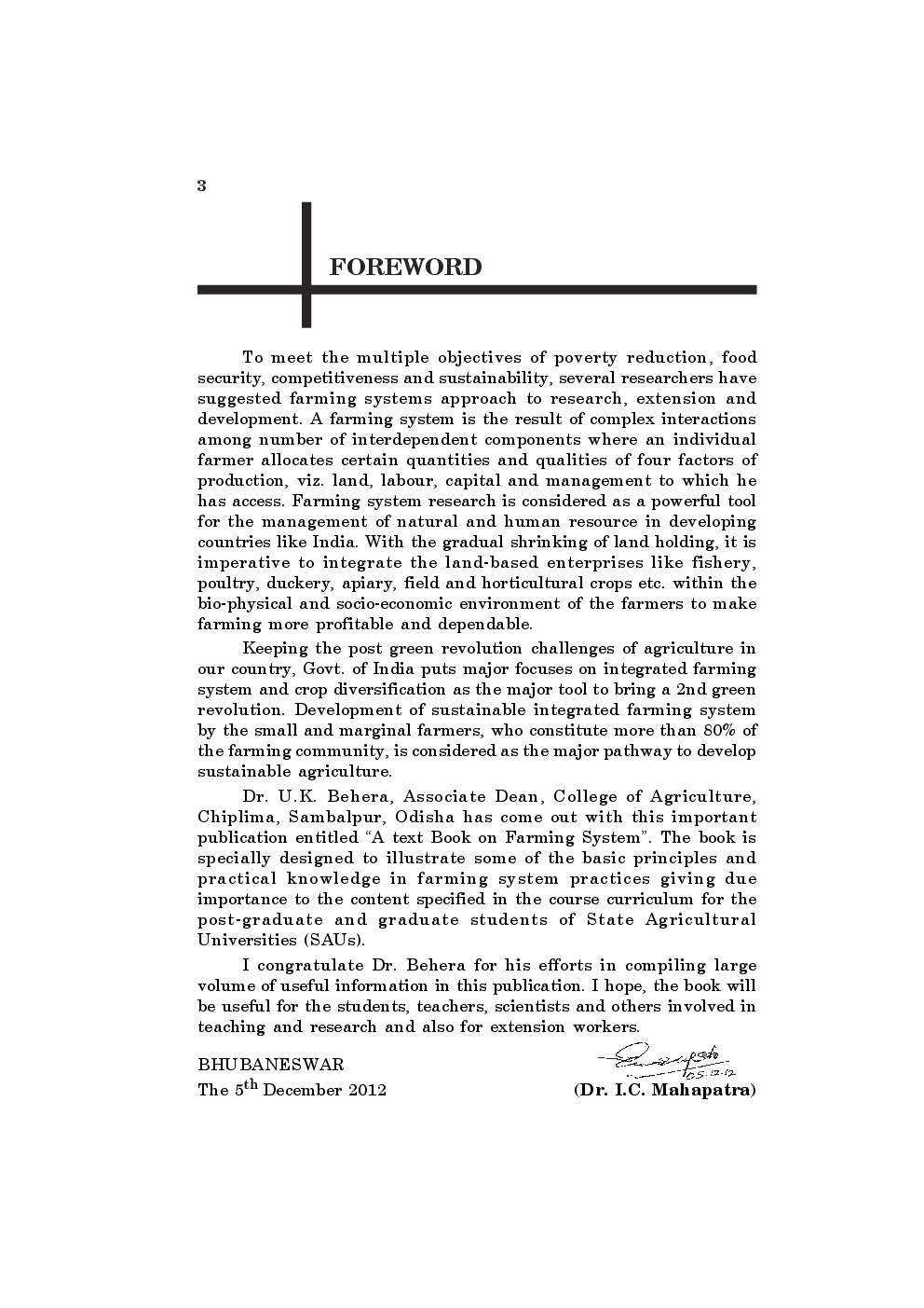 A Text Book Of Farming Systems By U.K. Behera - Page 4