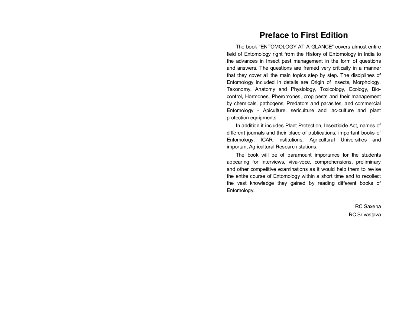 Entomology At A Glance Volume-II By R.C. Saxena R.C. Srivastava L.L. Somani - Page 5