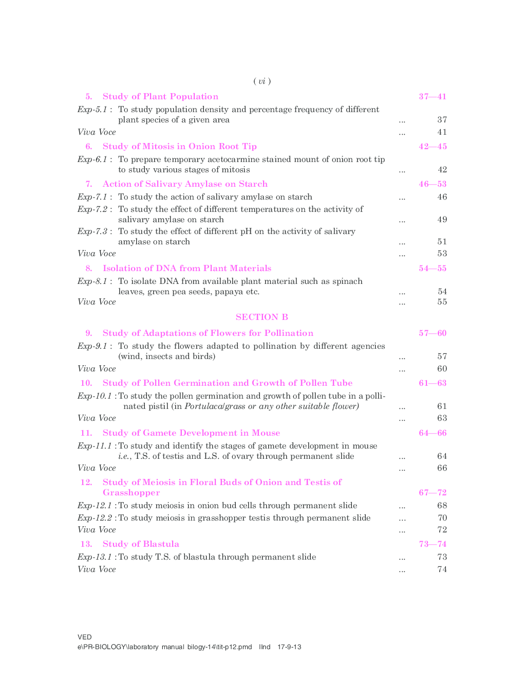 Experience In Web Reader. Related Class 12 Biology Books