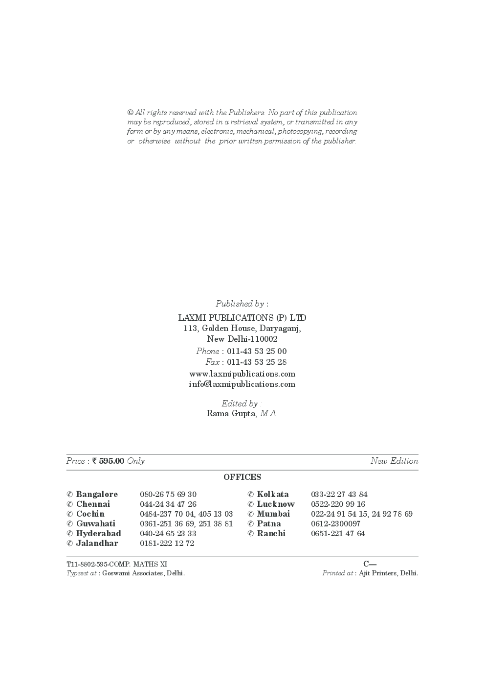 Comprehensive Mathematics with Bank of Questions Class-XI - Page 5