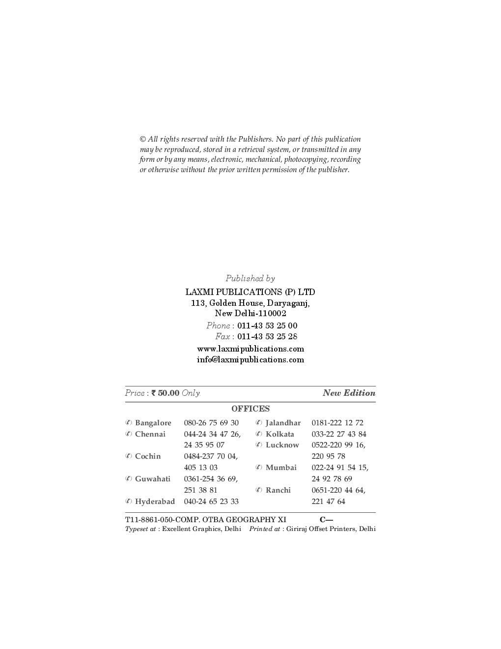 Comprehensive OBTA Geography Class-XI - Page 3