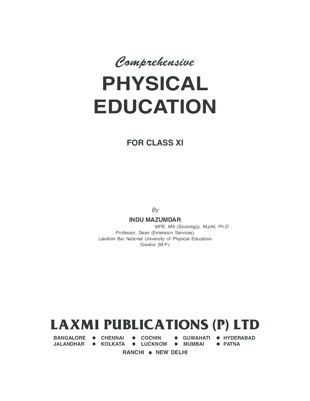Comprehensive Physical Education Class-XI - Page 2