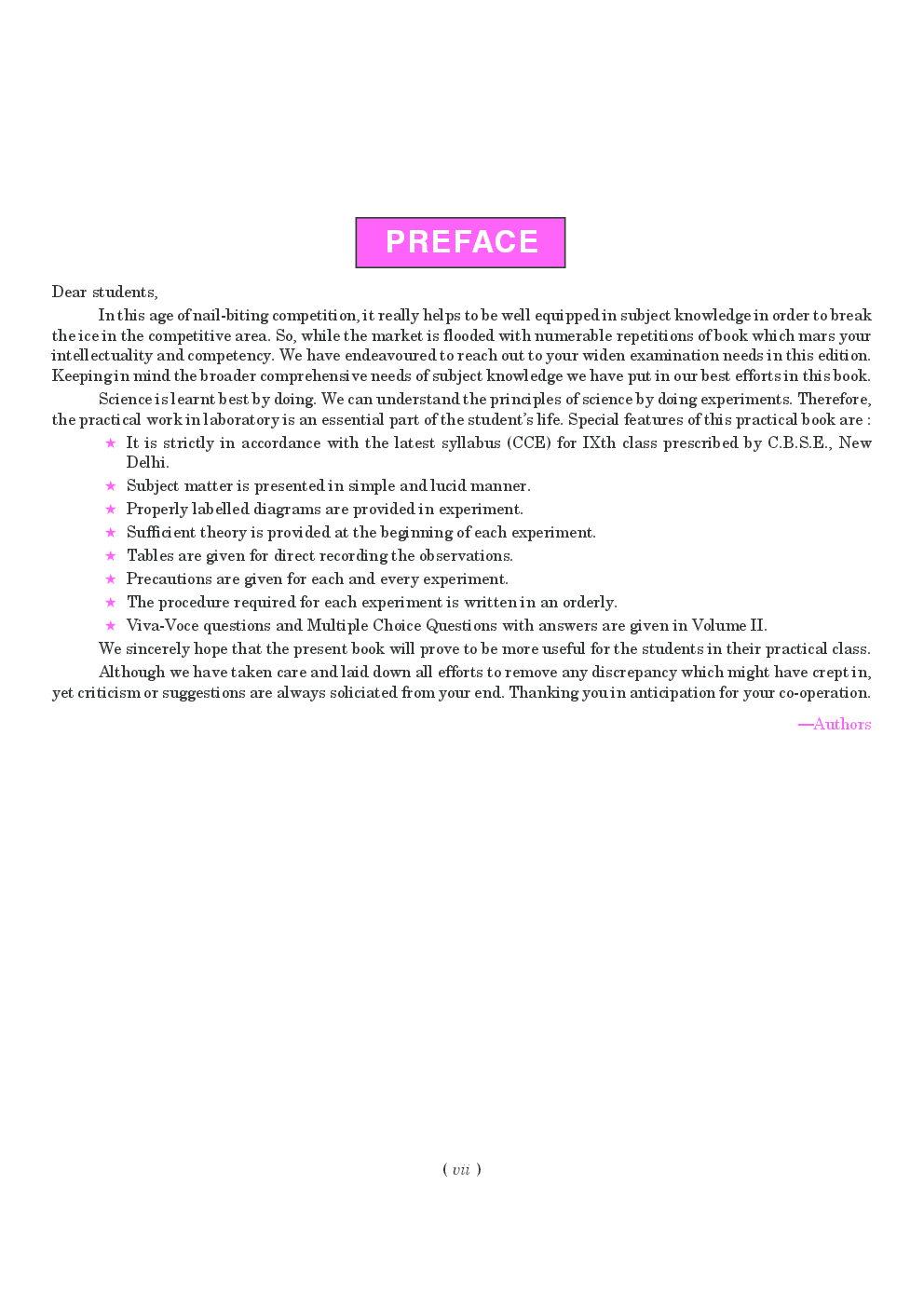 Comprehensive Science Activities Vol.I Class-IX - Page 5