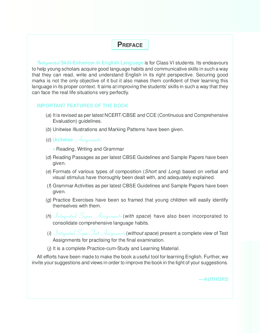 Integrated Skill Enhancer in English Class-VI - Page 4