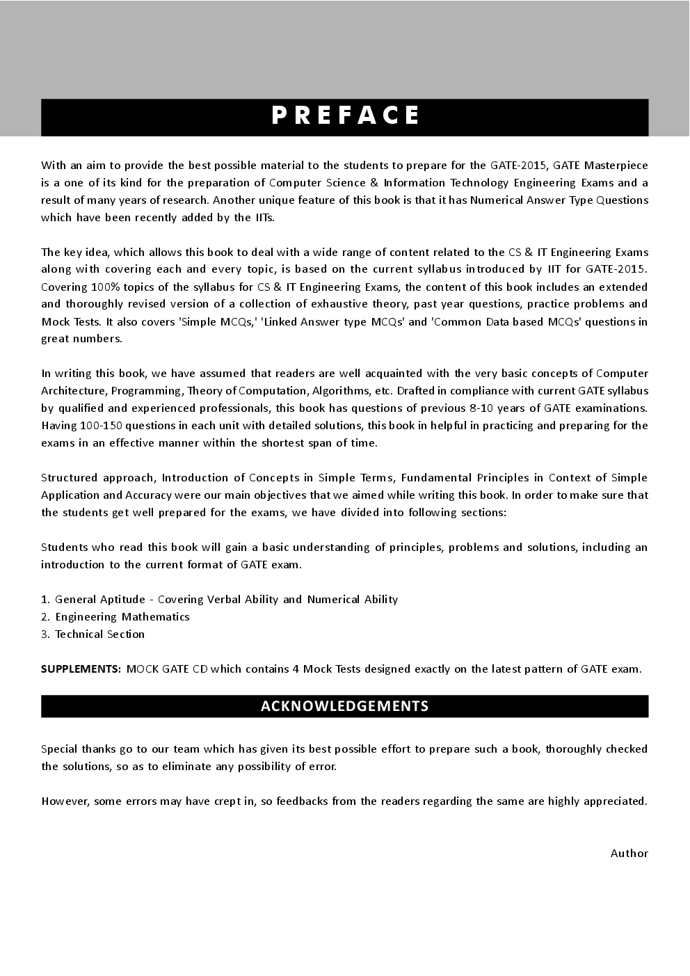 GATE Computer Science and Information Technology Masterpiece 2015  by Disha Publication  - Page 5