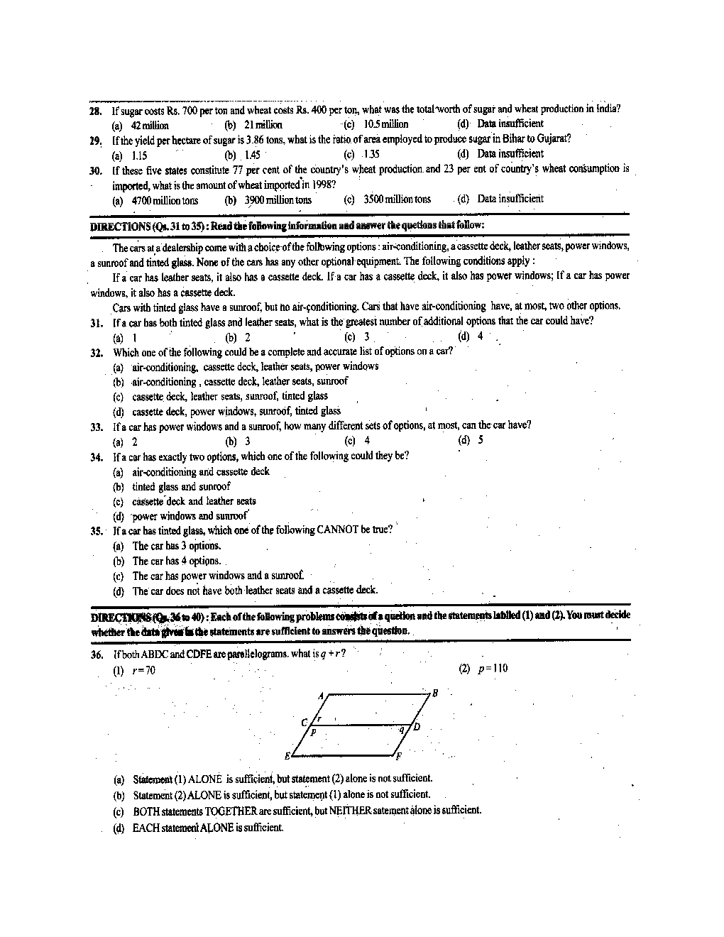CAT Previous Year Solved Question Papers  2009 - Page 5