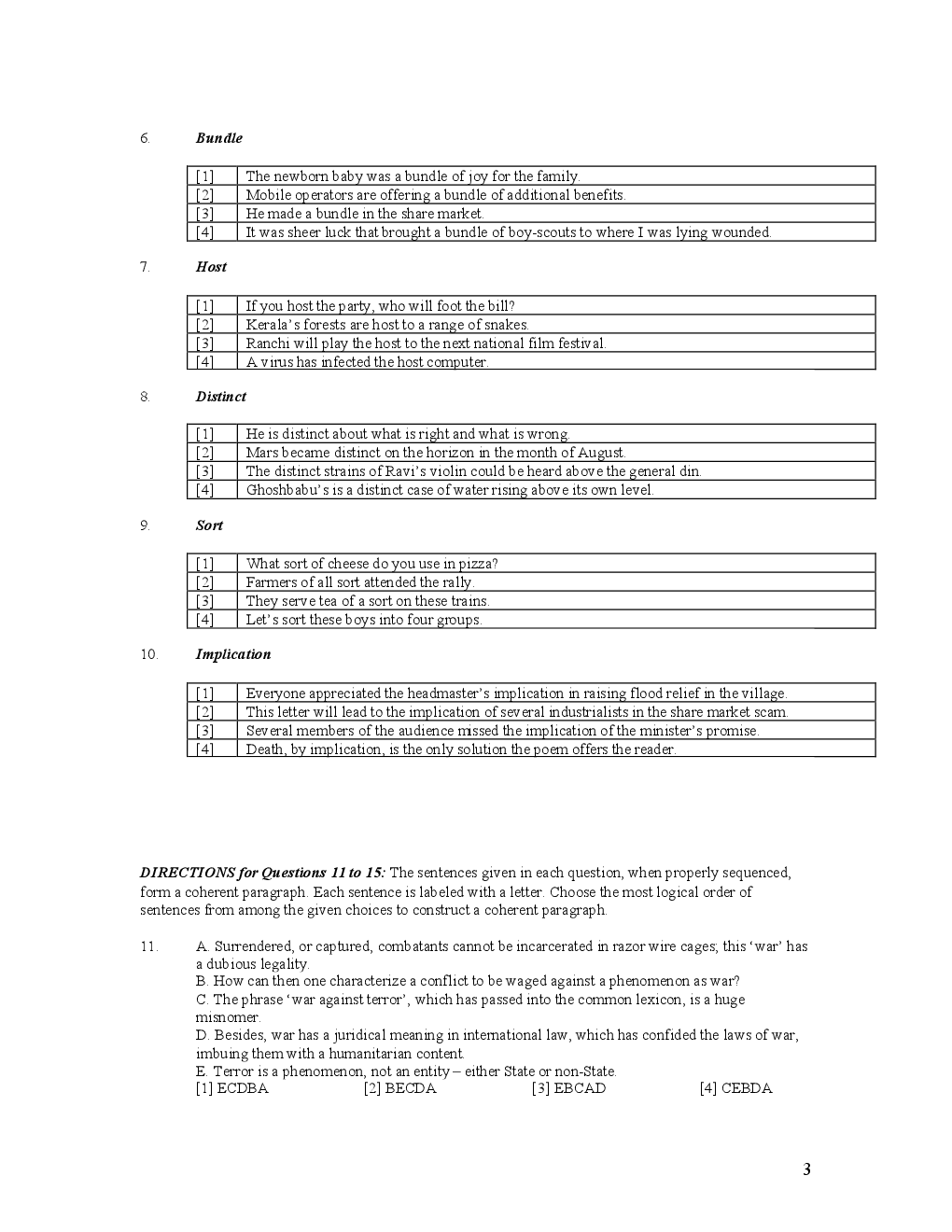 CAT Previous Year Solved Question Papers  2012 - Page 4