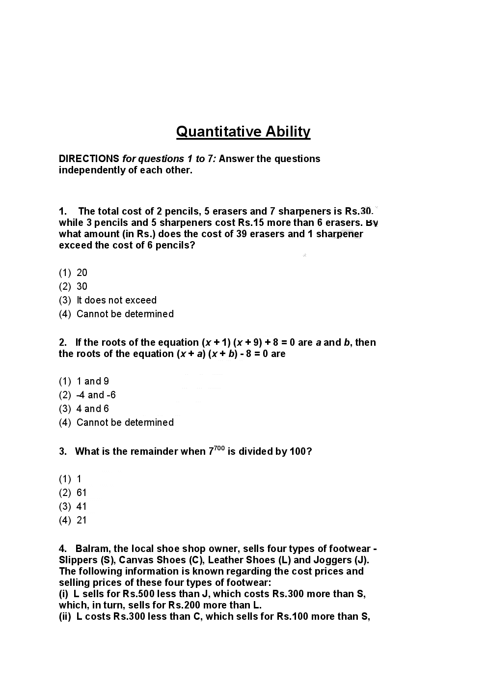 CAT Previous Year Solved Question Papers  2013 - Page 2