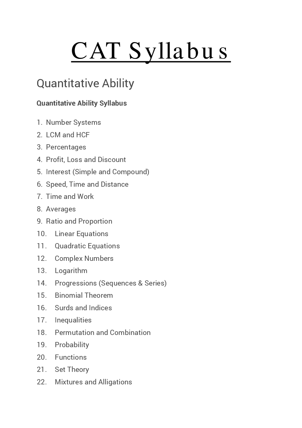 CAT 2016 Syllabus And Quantitative Aptitude Papers With Solutions - Page 3