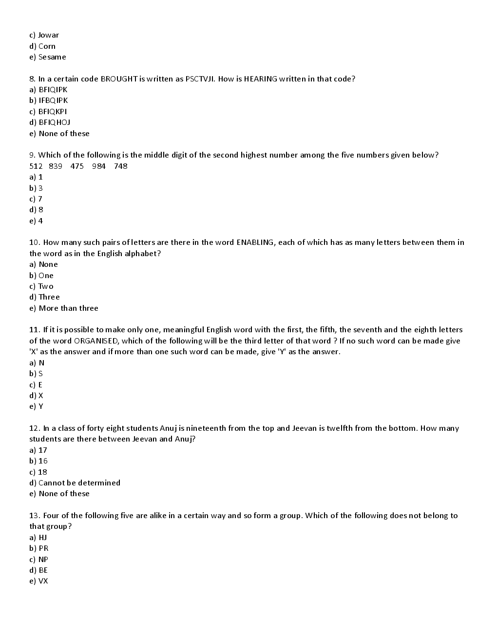 BANK PO Sample Question Papers For Haryana Gramin Bank - Page 3