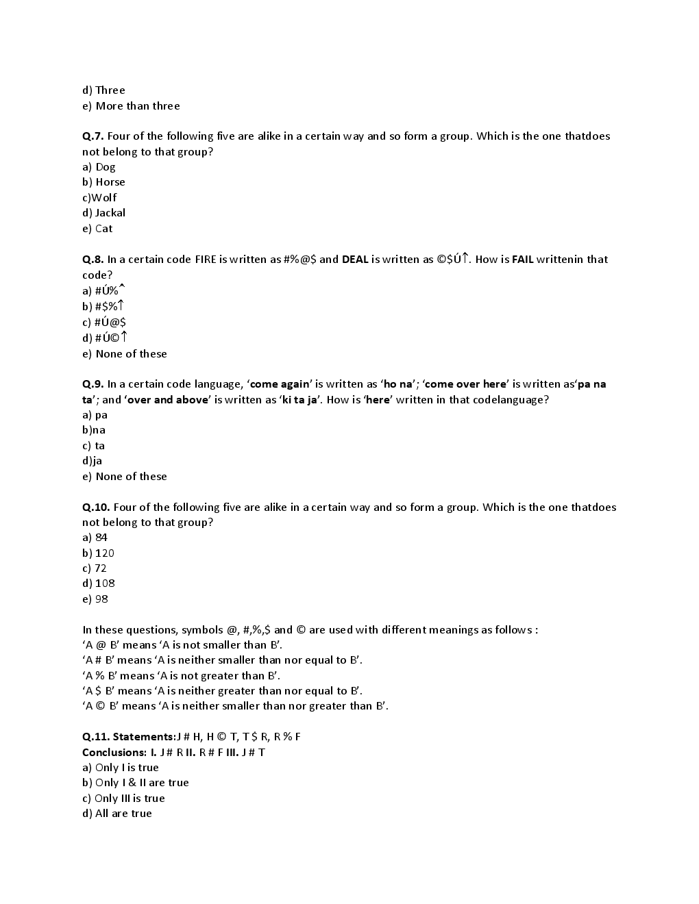BANK PO Sample Question Papers For Maharashtra Bank - Page 3