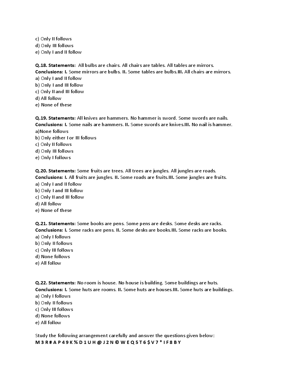 BANK PO Sample Question Papers For Indian Overseas Bank - Page 5