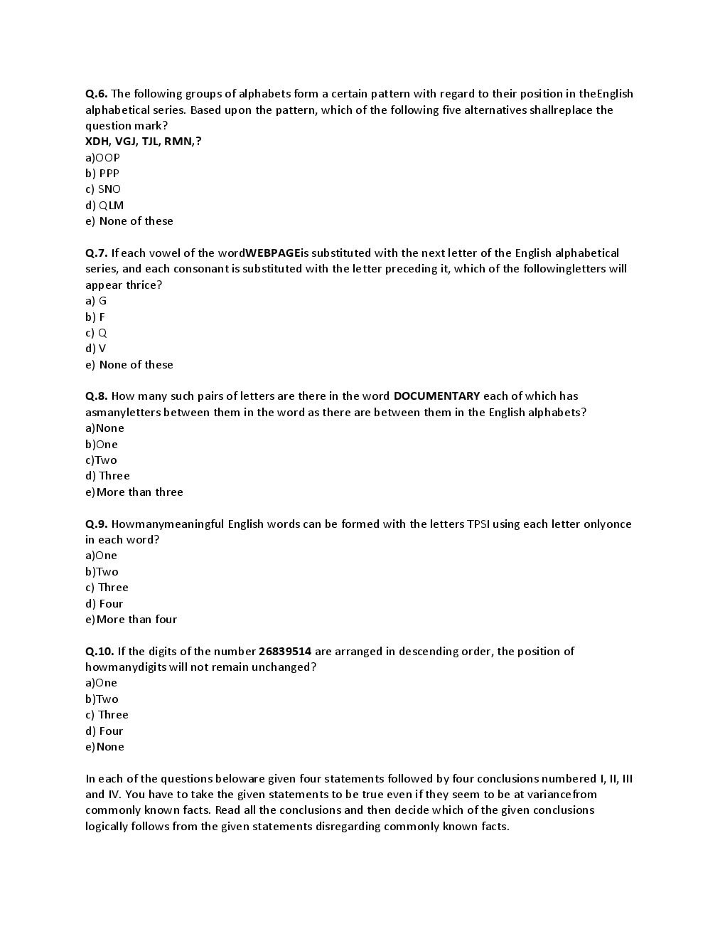 BANK PO Sample Question Papers For Punjab National Bank - Page 3