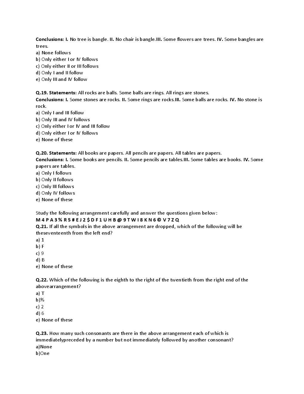 BANK PO Sample Question Papers For Oriental Bank - Page 5