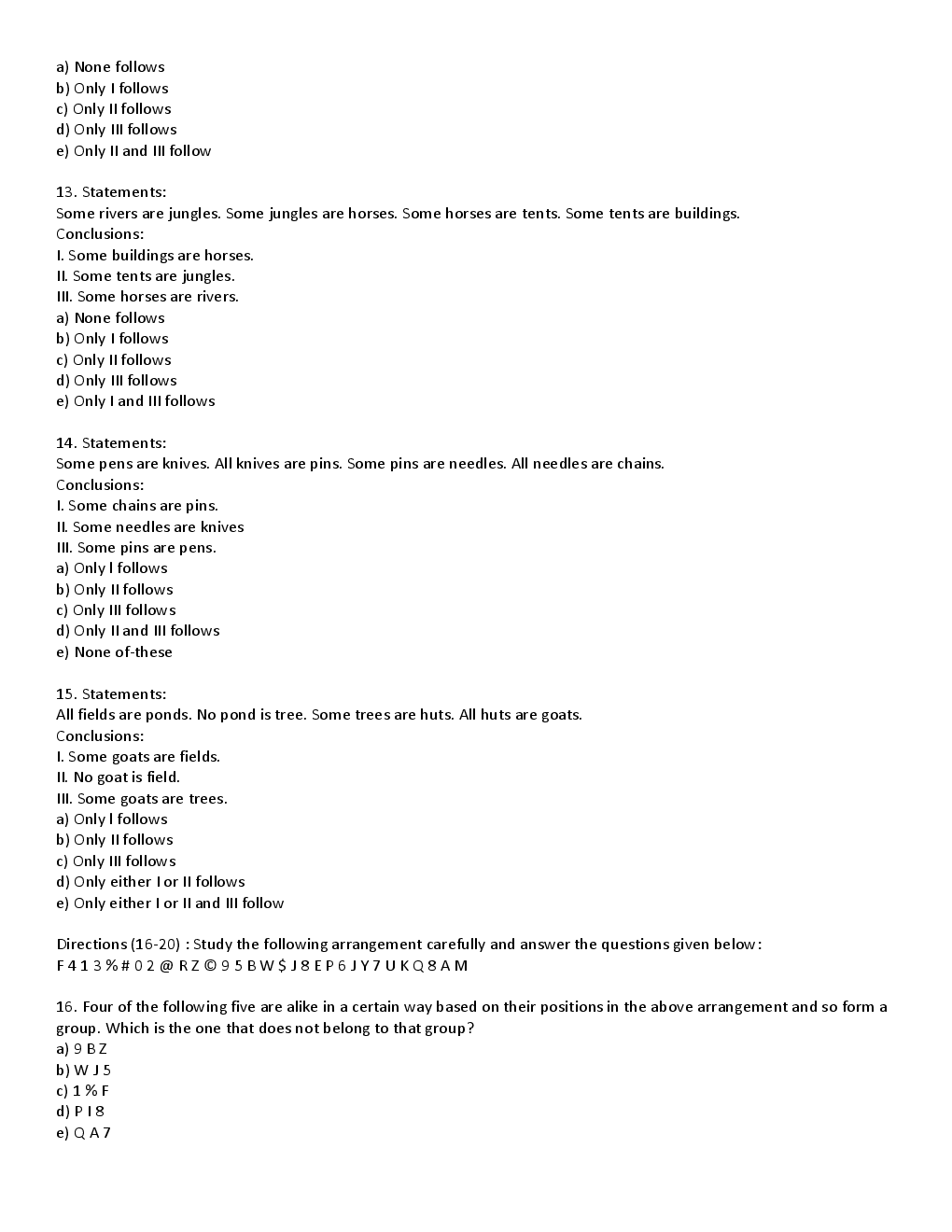 BANK PO Sample Question Papers For Gurgaon Gramin bank - Page 4